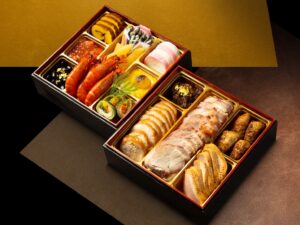 尾島商店のおせち 黒箱 2026年 約3人前 数量限定 二段重